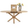 Nyborg, table à rallonge 150 (+ 40) x 130 cm - ovale - pied bois central - Henders and Hazel