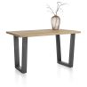 Nyborg, table de bar 150 x 100 cm - pied métal en V (hauteur: 92 cm) - plateau droit - Henders and Hazel