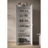 Armoire a chaussures 2 portes JERRY en blanc brillant