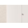 Armoire a chaussures 2 portes JERRY en blanc brillant hauteur 186 cm