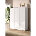 copy ofArmoire a chaussures 2 portes JERRY en blanc brillant hauteur 116 cm