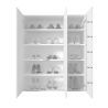 copy ofArmoire a chaussures 2 portes JERRY en blanc brillant hauteur 116 cm