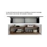 Element mural horizontal 138 cm FOREVER 2 en décor chêne cadiz