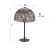 Lampe de table CINNA de style industriel avec 1 ampoule incluse