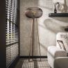 Lampadaire COPERNIC de style industriel avec 1 ampoule incluse