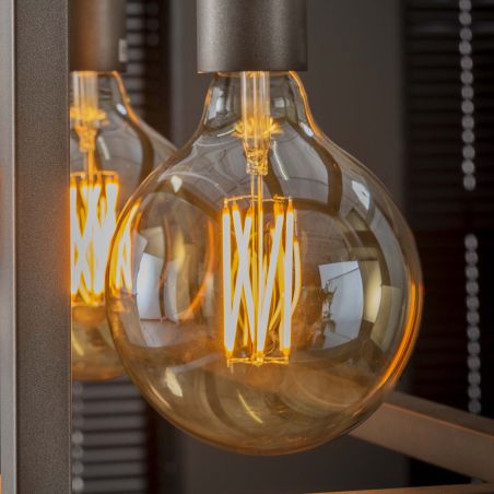 Lampadaire COPERNIC de style industriel avec 1 ampoule incluse
