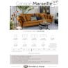Marseille, 4-places - ronde - 2-pieces - Henders&Hazel