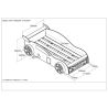 Lit voiture Night Speeder rouge 90x200 cm 