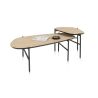 Hendrik, ensemble de 2 tables basse 63 x 120 / 62 x 44 cm. - fishbone