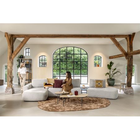 Hendrik, ensemble de 2 tables basse 63 x 120 / 62 x 44 cm. - fishbone