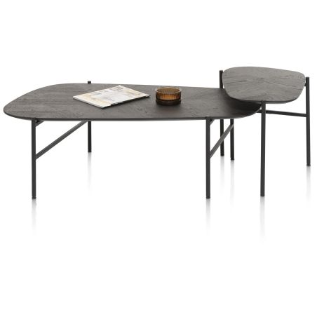 Hendrik, ensemble de 2 tables basse 63 x 120 / 62 x 44 cm. - fishbone