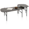 Hendrik, ensemble de 2 tables basse 63 x 120 / 62 x 44 cm. - fishbone
