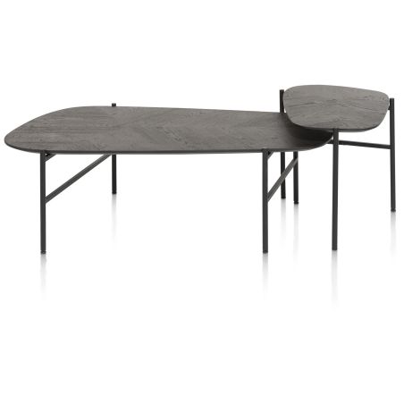 Hendrik, ensemble de 2 tables basse 63 x 120 / 62 x 44 cm. - fishbone