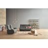 Canapé 2 places 198 cm en tissu CUMULY COMFORT 4051 avec 2 relax électriques et table intermédiaire de la marque HIMOLLA