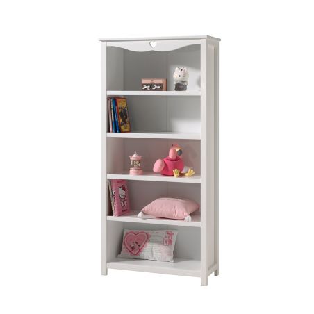 Bibliothèque Adora blanc 90 cm 