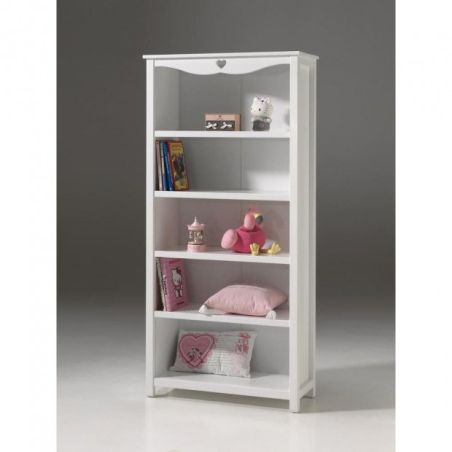 Bibliothèque Adora blanc 90 cm 
