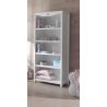Bibliothèque Adora blanc 90 cm 
