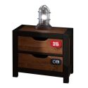Table de chevet Alexy bicolore