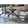 Pavarotti, table de bar 150 x 120 cm (hauteur: 92 cm) - pied central métal - Henders and Hazel