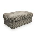 Pouf DOUDOU en tissu velours cotelé taupe