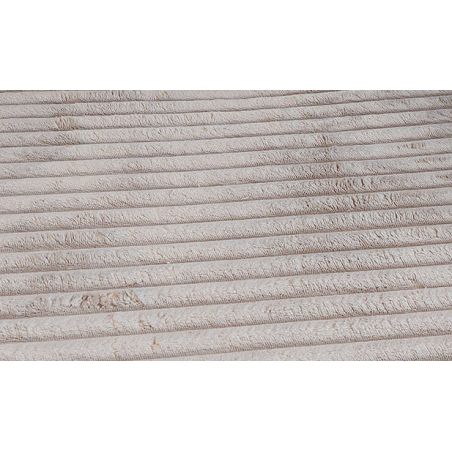 Pouf DOUDOU en tissu velours cotelé taupe