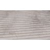 Pouf DOUDOU en tissu velours cotelé taupe