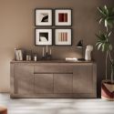 Buffet 4 porte et 1 tiroir CRONOS BRONZE MERCURE avec LED inclus