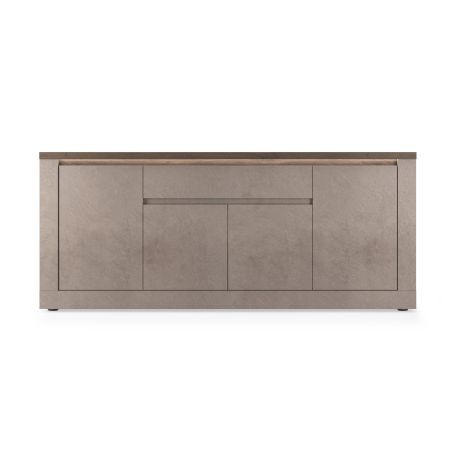 Buffet 4 porte et 1 tiroir CRONOS BRONZE MERCURE avec LED inclus
