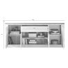 Buffet 4 porte et 1 tiroir CRONOS BRONZE MERCURE avec LED inclus