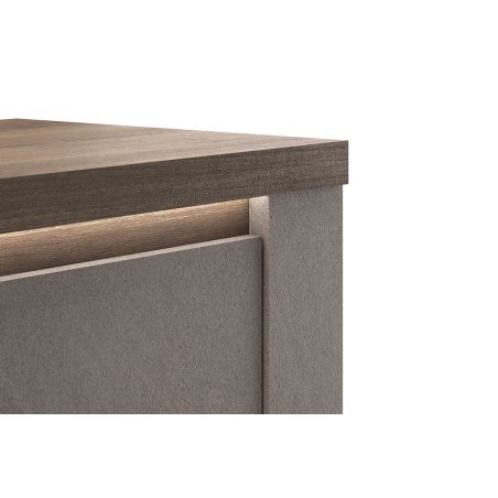 Buffet 4 portes CRONOS BRONZE MERCURE avec LED inclus