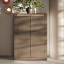 Buffet haut 2 portes CRONOS BRONZE MERCURE avec LED inclus