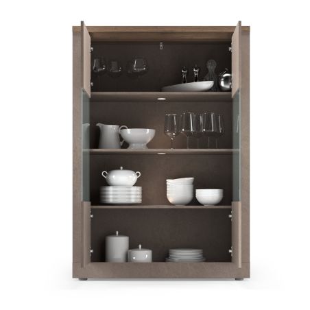 Vitrine 2 portes CRONOS BRONZE MERCURE