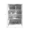 Vitrine 2 portes CRONOS BRONZE MERCURE