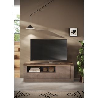Meuble TV 156 cm CRONOS BRONZE MERCURE avec LED inclus
