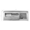 Meuble TV 156 cm CRONOS BRONZE MERCURE avec LED inclus