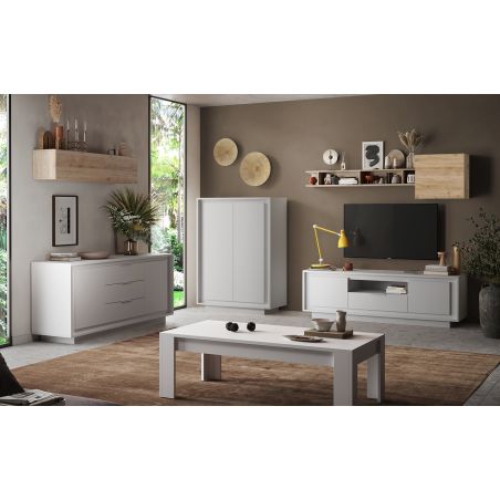 Table basse ANABELLA BLANC 122x 65 cm