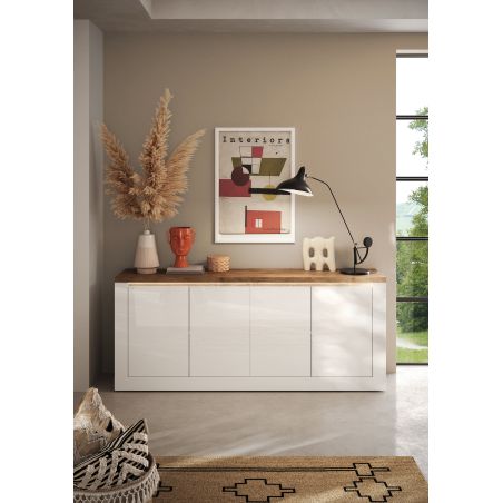 Buffet 4 portes CRONOS BRONZE MERCURE avec LED inclus