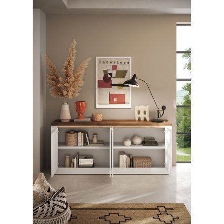 Buffet 4 portes CRONOS BRONZE MERCURE avec LED inclus
