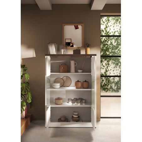 Vitrine 2 portes CRONOS BLANC MERCURE