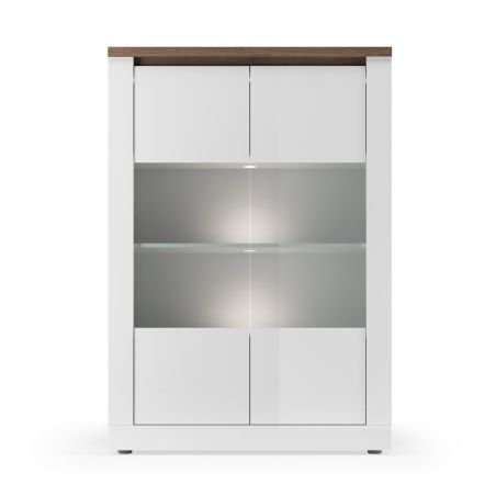 Vitrine 2 portes CRONOS BLANC MERCURE
