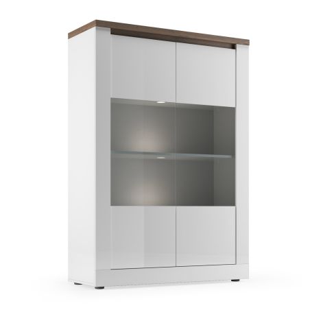 Vitrine 2 portes CRONOS BLANC MERCURE