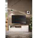 Meuble TV 156 cm CRONOS BLANC MERCURE avec LED inclus