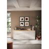 Buffet 4 portes et 1 tiroir CRONOS BLANC CADIZ avec LED inclus