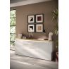 Buffet 4 portes et 1 tiroir CRONOS BLANC CADIZ avec LED inclus