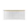 Buffet 4 portes et 1 tiroir CRONOS BLANC CADIZ avec LED inclus