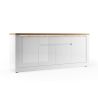 Buffet 4 portes et 1 tiroir CRONOS BLANC CADIZ avec LED inclus