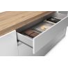Buffet 4 portes et 1 tiroir CRONOS BLANC CADIZ avec LED inclus