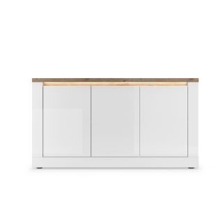 Buffet 3 portes CRONOS BLANC CADIZ avec LED inclus