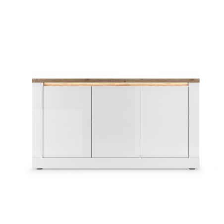 Buffet 3 portes CRONOS BLANC CADIZ avec LED inclus