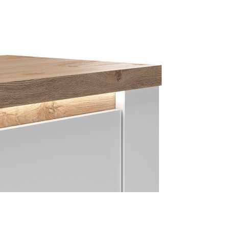 Buffet 3 portes CRONOS BLANC CADIZ avec LED inclus